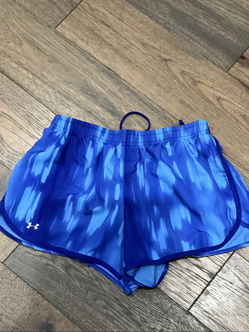 Under Armour Women's Electric Blue Patterned Athletic Shorts